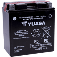 YUASA AGM Battery YTX20CH-BS .82 L YUAM6220C