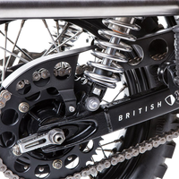 BRITISH CUSTOMS Chain Guard Triumph Modern Black BC707002B