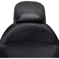 MUSTANG Seat Vintage Wide Touring Without Driver Backrest One-Piece Smooth Black 76641