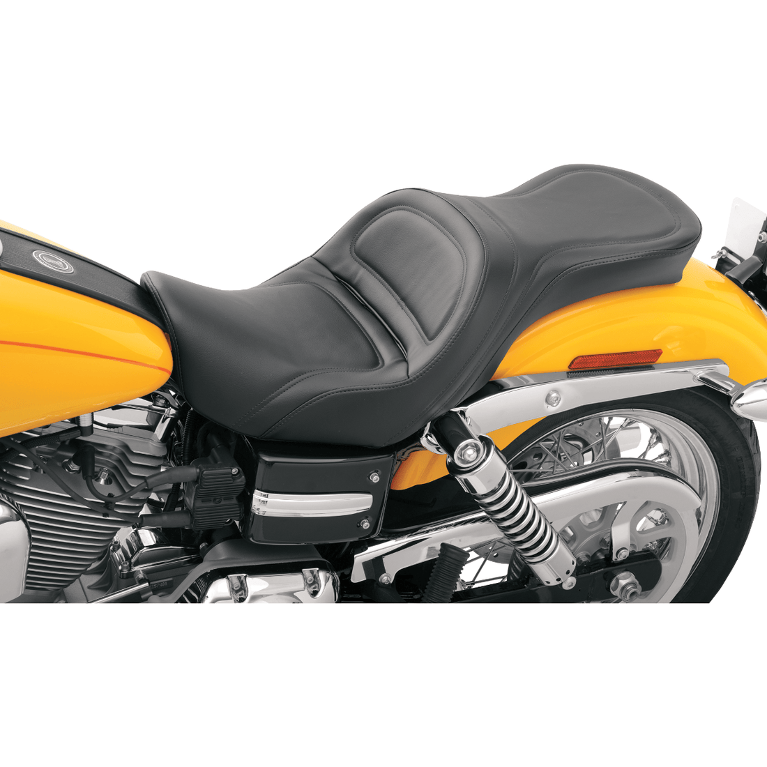 SADDLEMEN Seat Explorer™ Without Backrest Stitched Black Dyna '06-'17 806040291