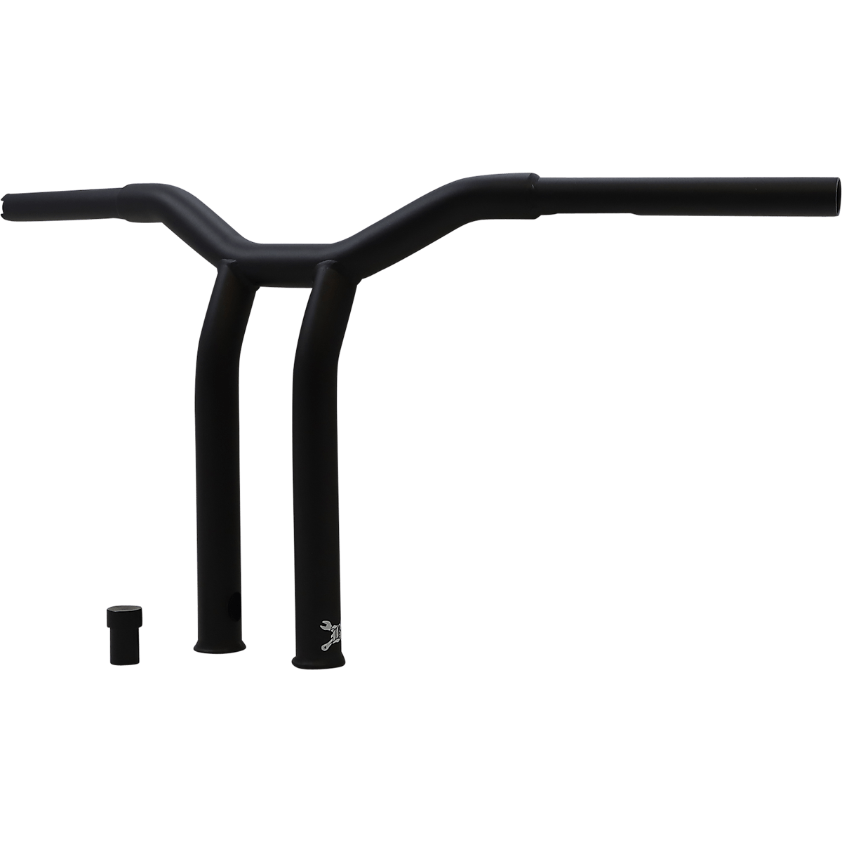 BURLY BRAND Handlebar Dominator Raked 12" Matte Black B126052SB