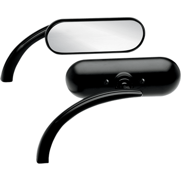 ARLEN NESS Mirror Micro Mini Side View Oval Black Left