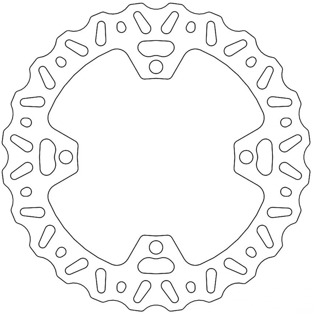 MOTO-MASTER Brake Rotor Rear Nitro 110358PU