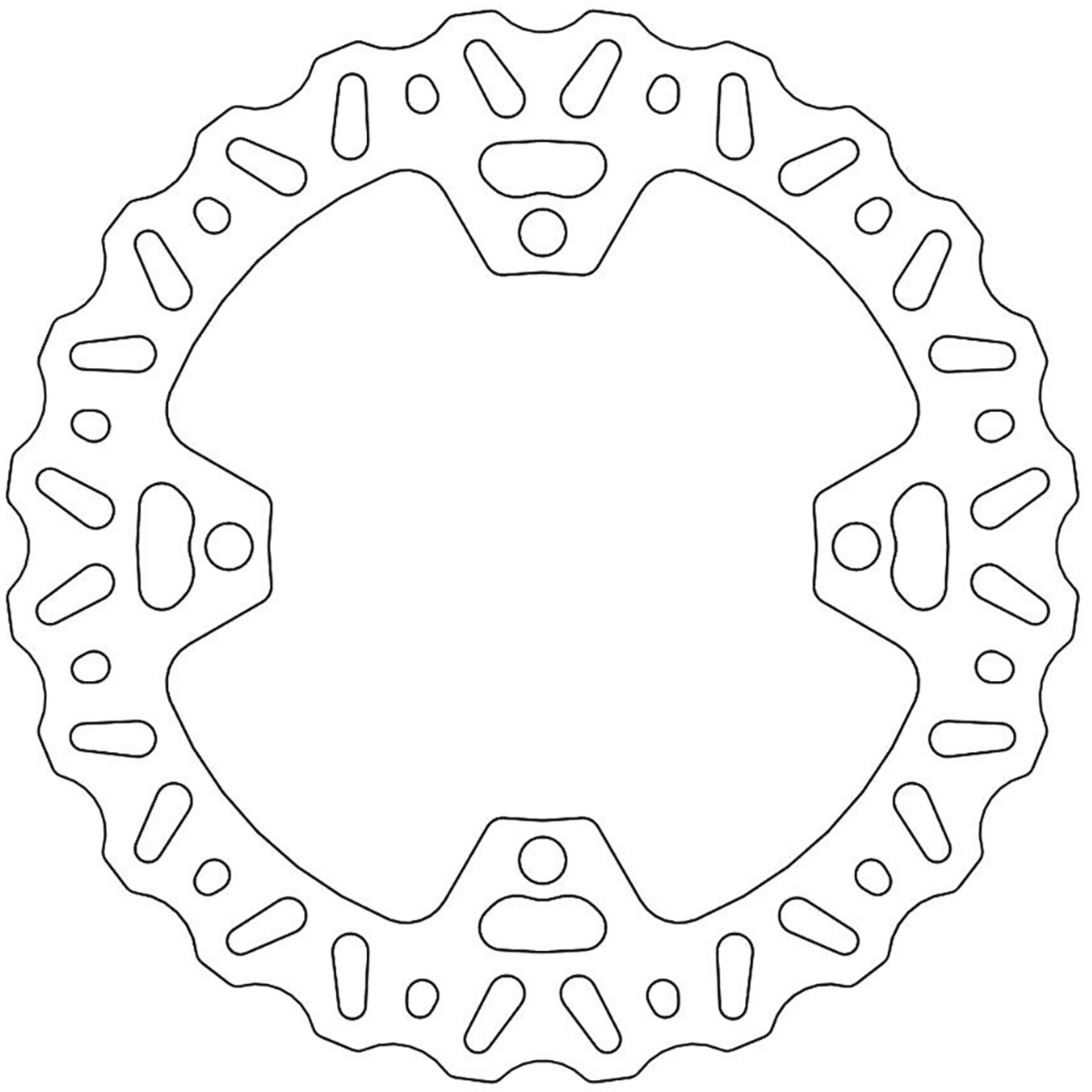 MOTO-MASTER Brake Rotor Rear Nitro 110358PU