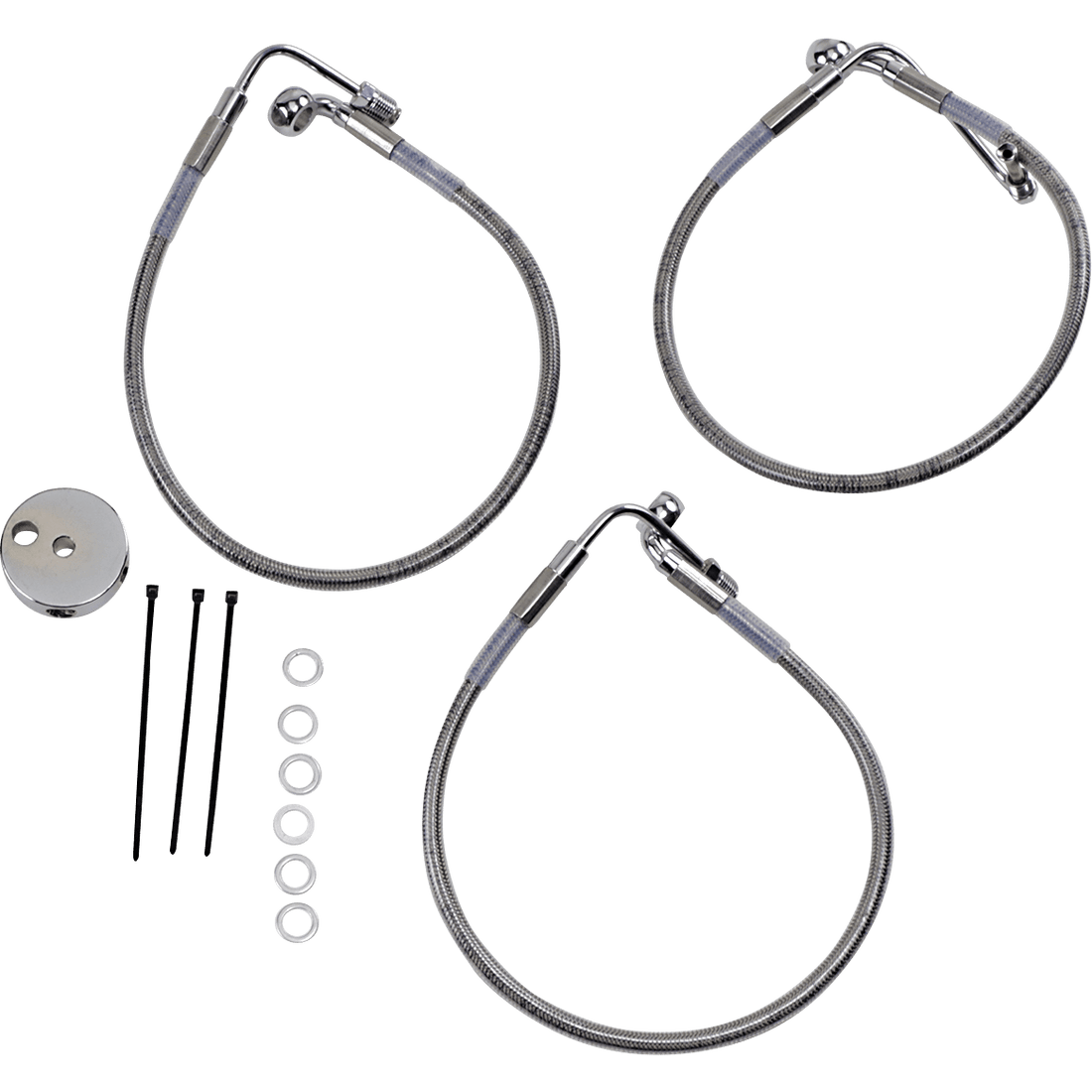 DRAG SPECIALTIES Brake Line Front Lower/Upper Stainless Steel