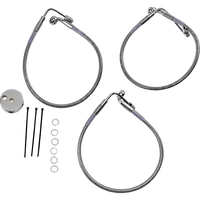 DRAG SPECIALTIES Brake Line Front Lower/Upper Stainless Steel