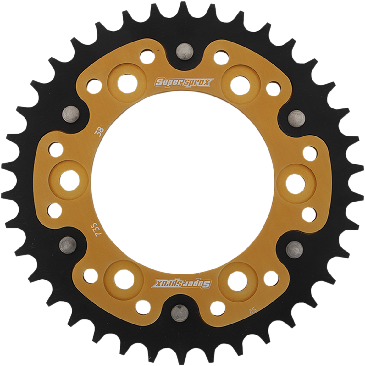 SUPERSPROX Stealth Rear Sprocket 38 Tooth Gold Ducati