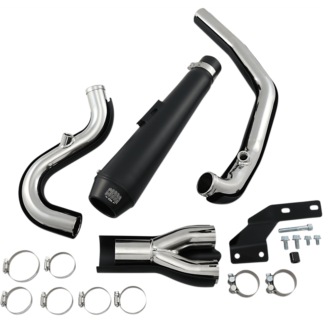 COBRA El Diablo Exhaust Black '07-'11 Softail 6484B