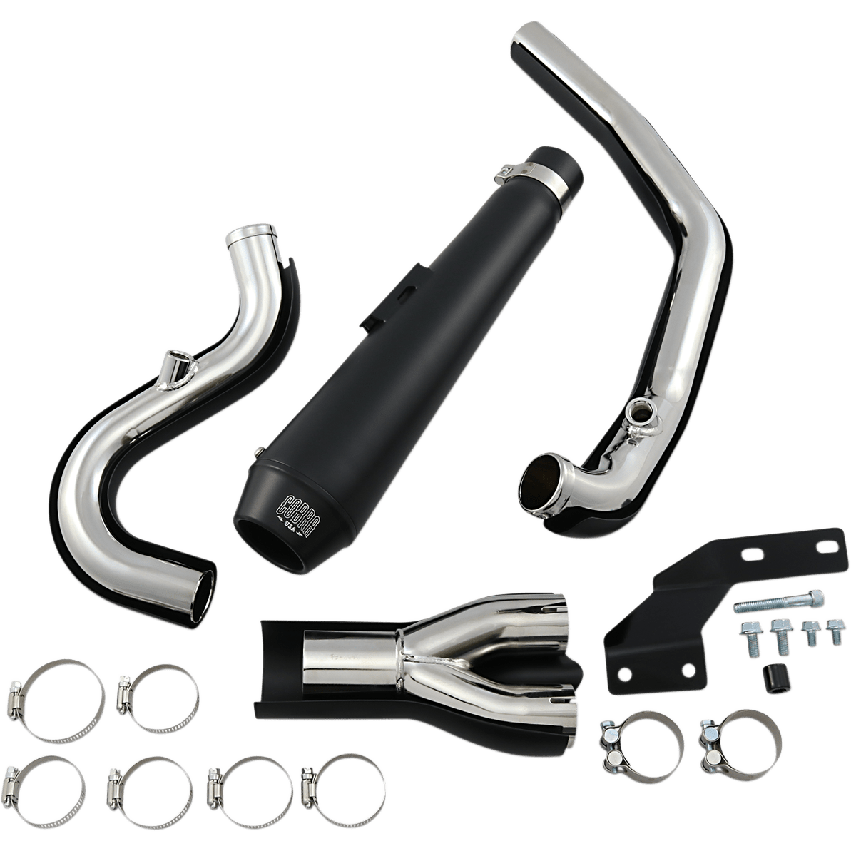 COBRA El Diablo Exhaust Black '07-'11 Softail 6484B