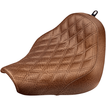 SADDLEMEN Renegade Solo Seat Lattice Stitched Brown FXBR/S '18-'20 81831002BLS