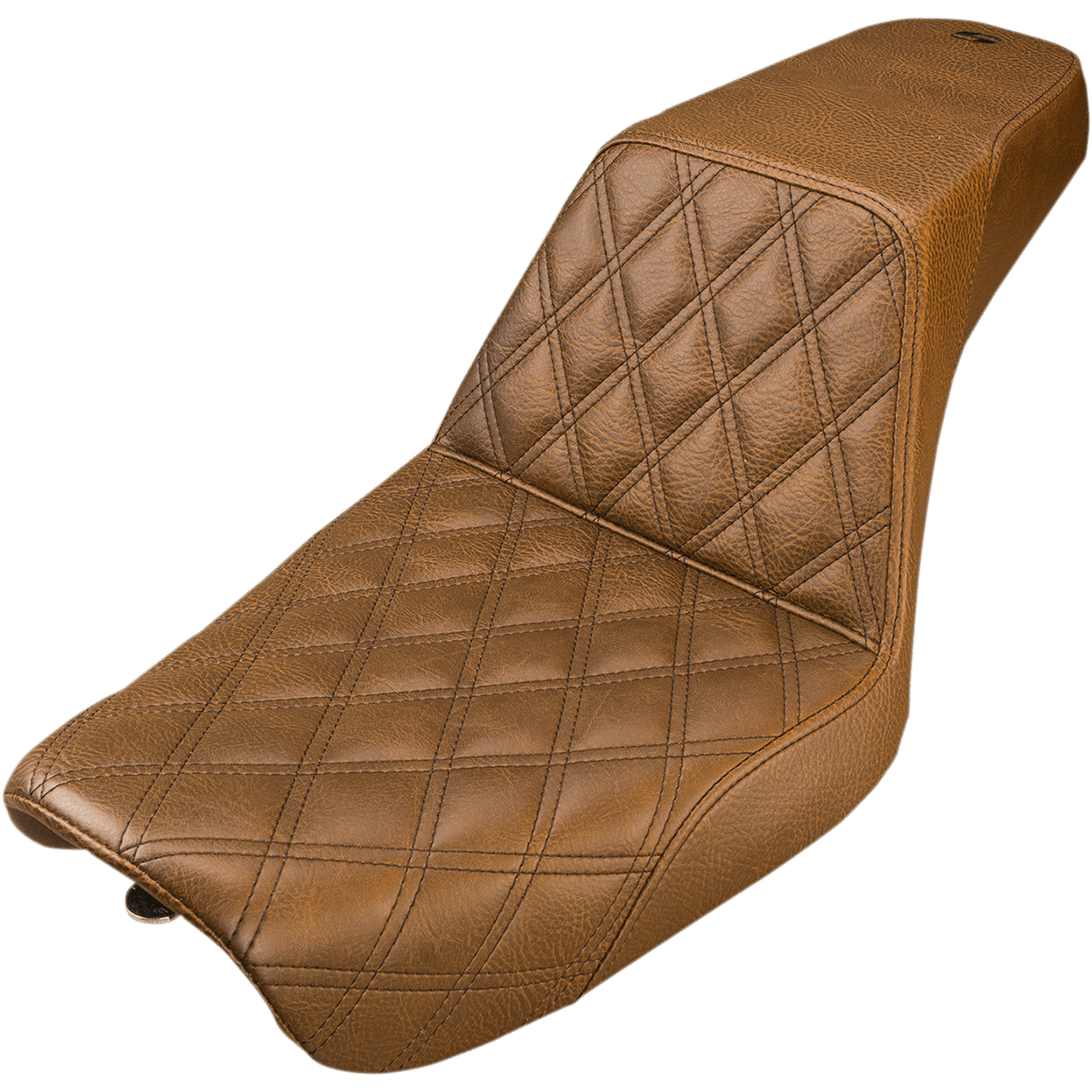 SADDLEMEN Step-Up Seat Front Lattice Stitch Brown Dyna 80404172BR