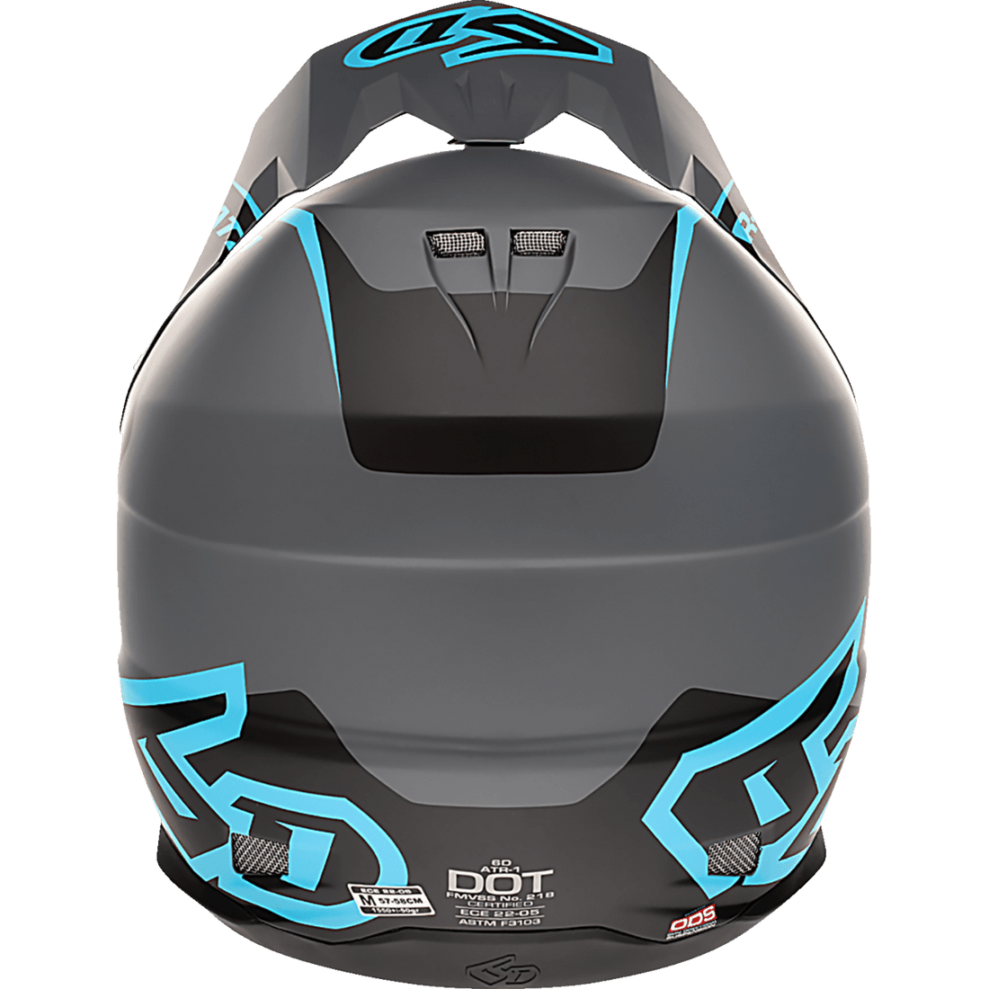 6D HELMETS ATR-1 Helmet Stealth Cyan Small 104625