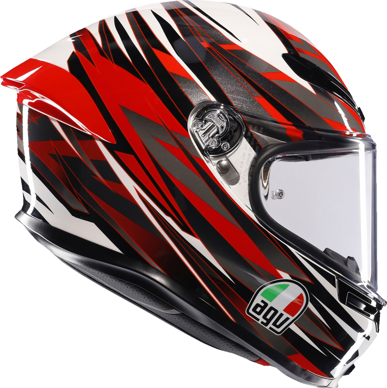 AGV K6 S Helmet Reeval White/Red/Gray Small 2118395002023S