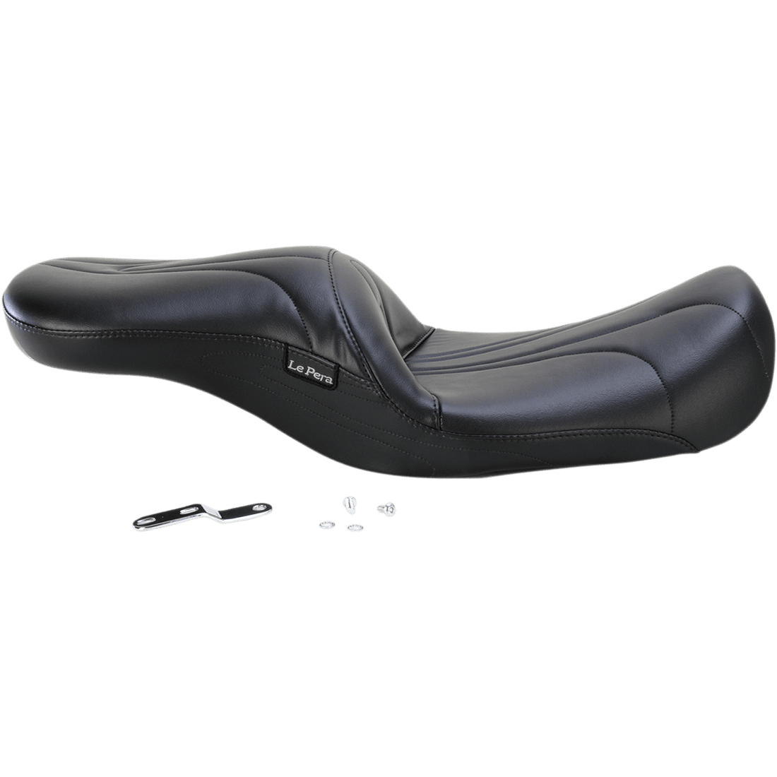 LE PERA Sorrento 2-Up Seat Stitched Black FL '08-'23 LK907PY