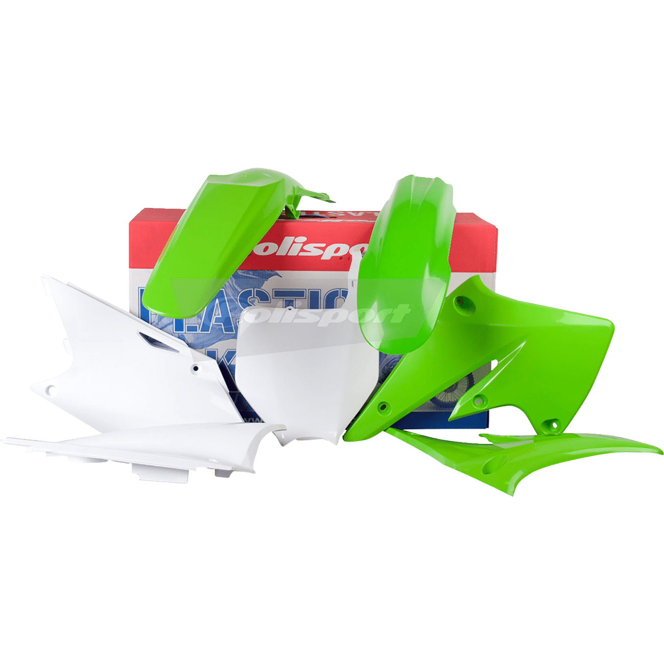 POLISPORT Body Kit Complete OEM Green/White KX 250F 90091