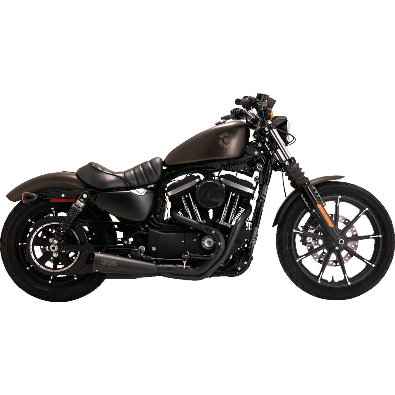 VANCE & HINES Upsweep 2-into-1 Exhaust System Stainless Steel Black 47627