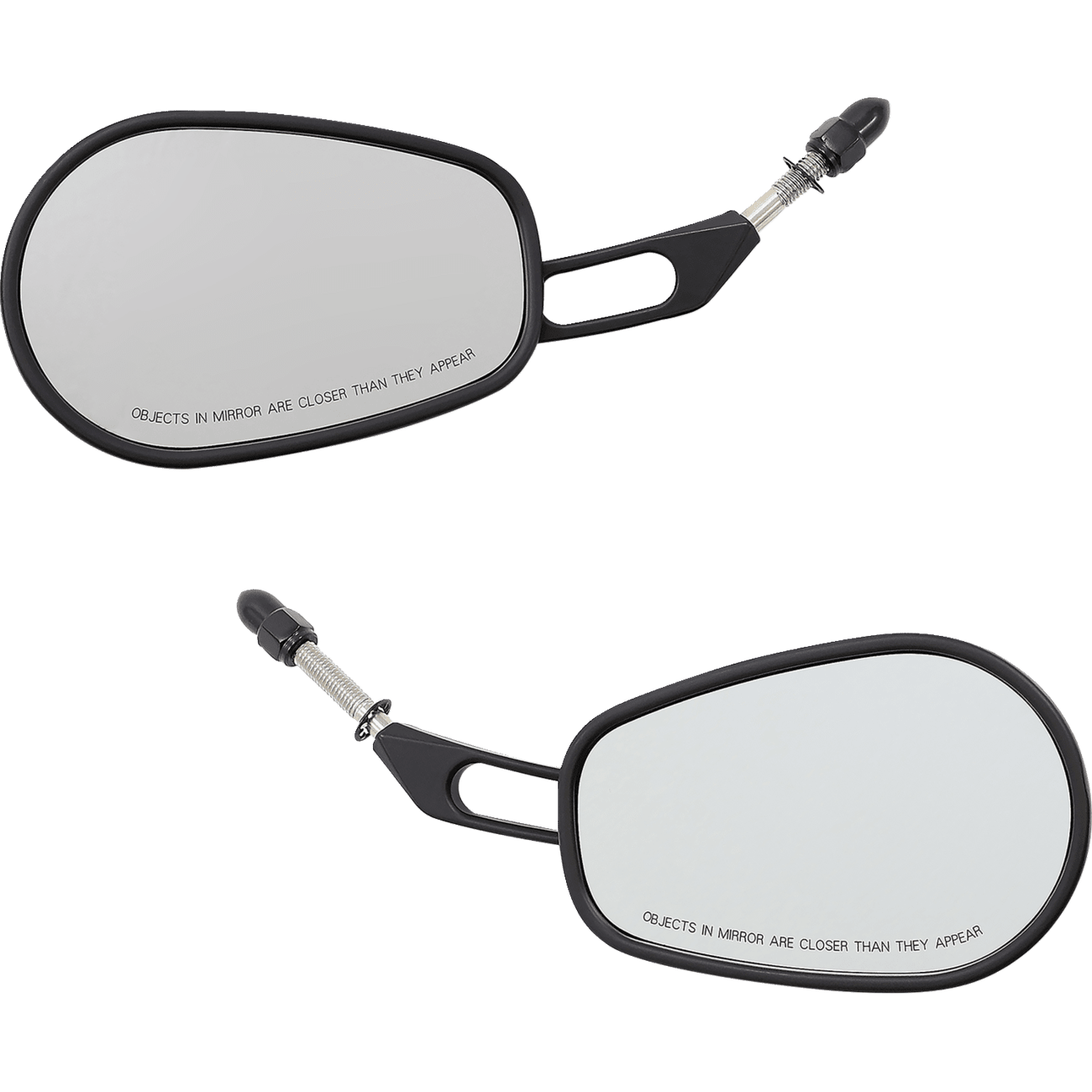 RIVCO PRODUCTS Mirror Thru-Mount Side View Oval Black MV307