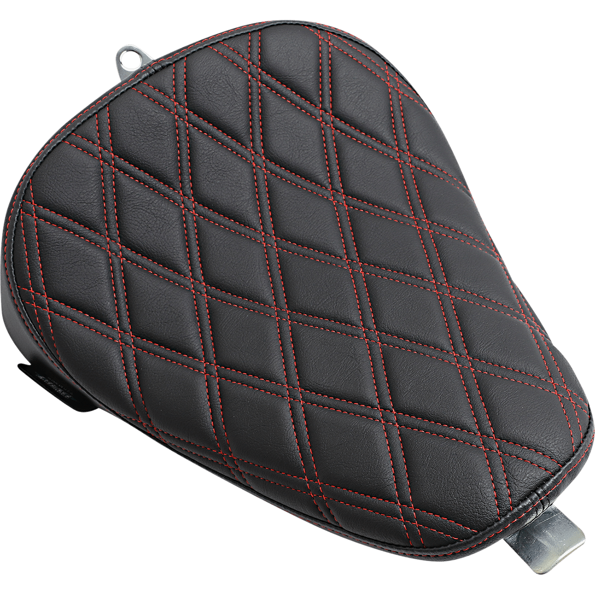 DRAG SPECIALTIES Bobber Solo Seat Double Diamond Red Stitch '10-'22 XL