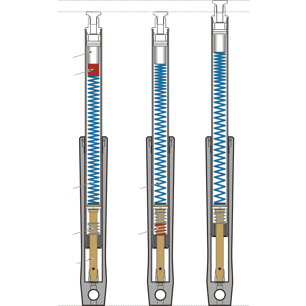 PROGRESSIVE SUSPENSION Drop-In Front Fork Lowering System 102003