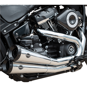 S&S CYCLE Grand National 2:2 Exhaust for Softail Chrome 5500816A