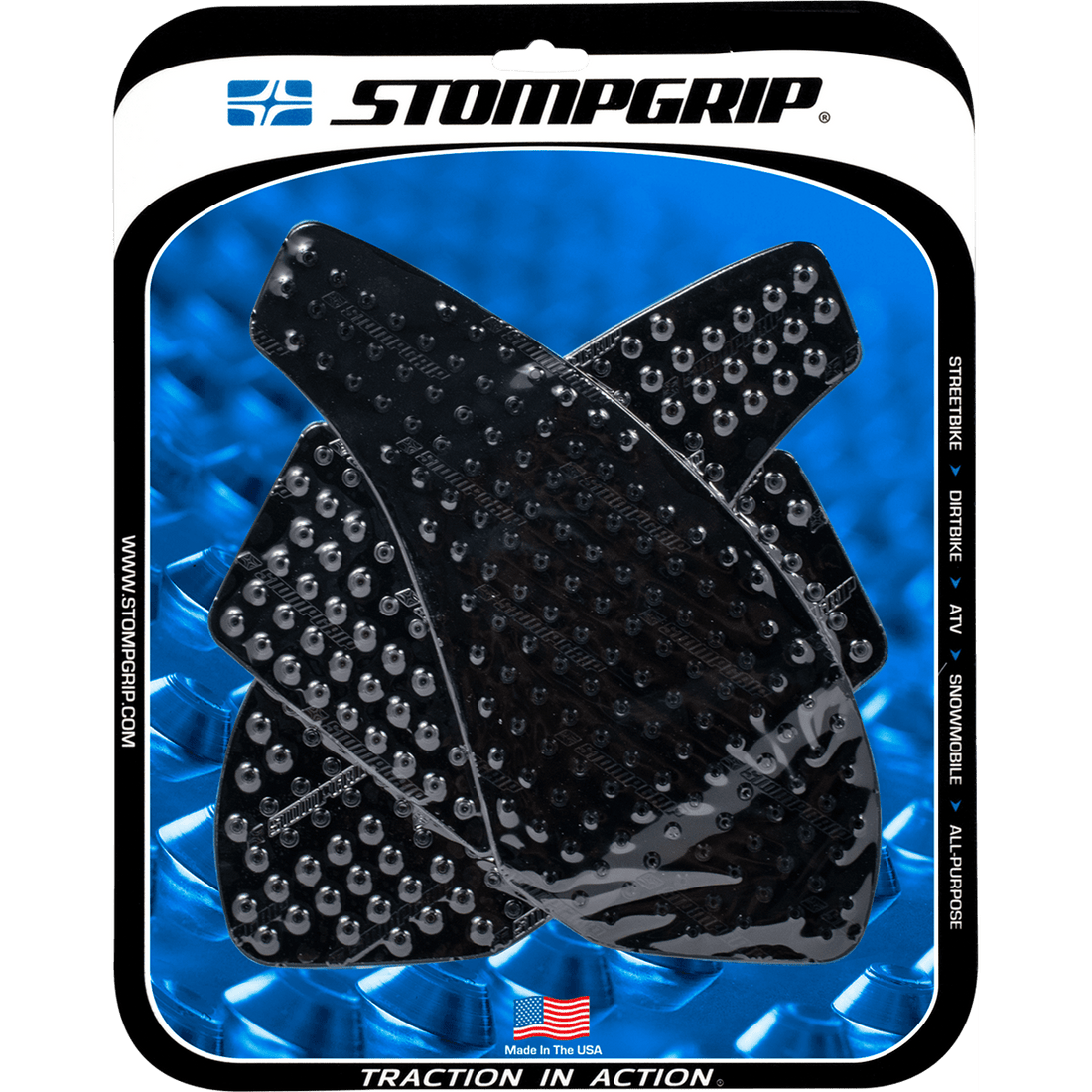 STOMPGRIP Traction Kit Black Kawasaki