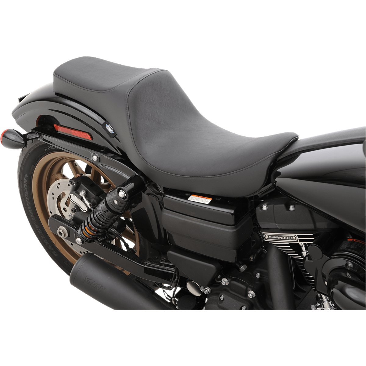 DRAG SPECIALTIES Predator III Seat Smooth Black FXD/FLD '06-'17