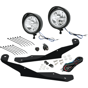 SHOW CHROME LED Driving Light Kit Black Ryker 41402BK