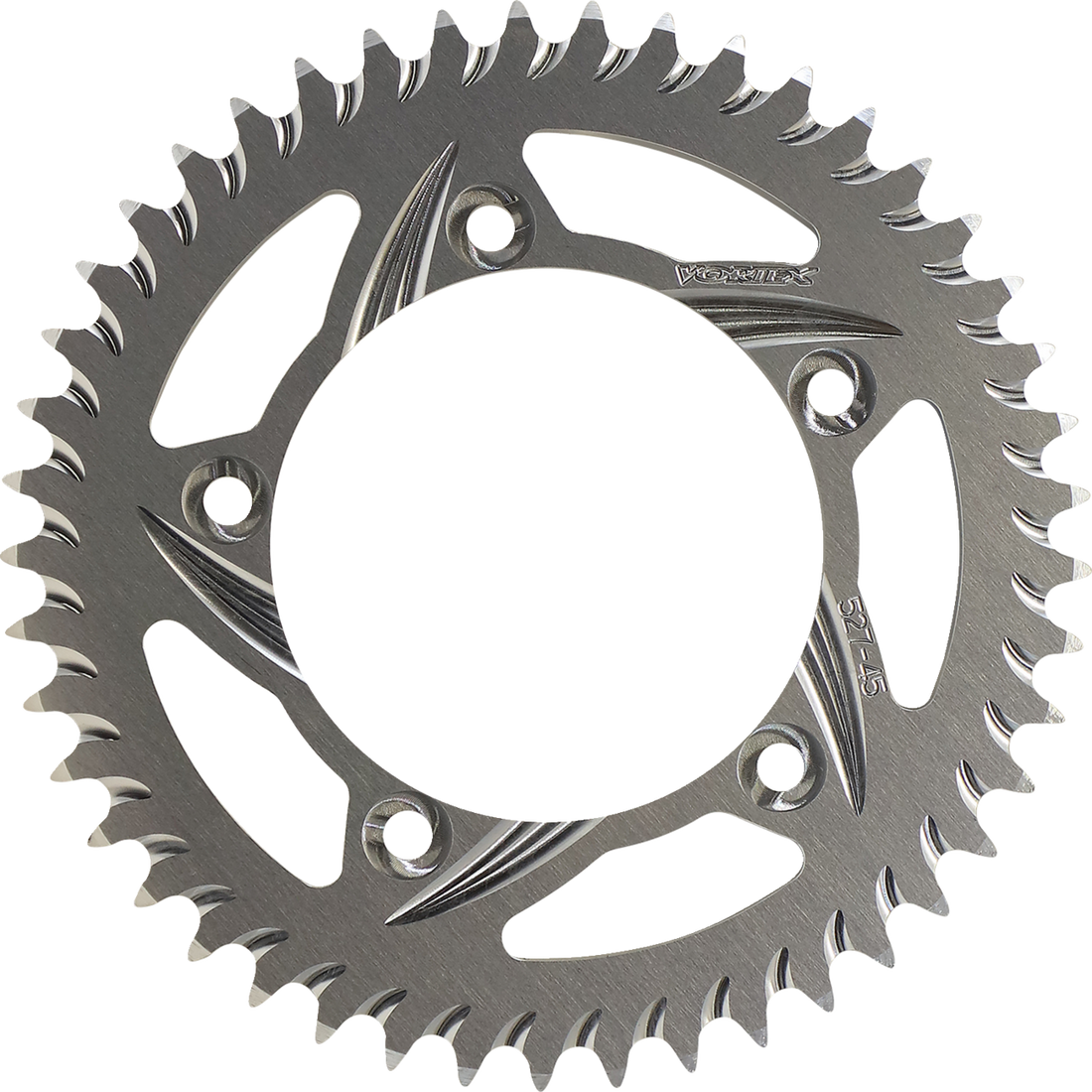 VORTEX Aluminum Sprocket Silver Rear 45 Tooth