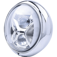 HIGHSIDER Adaptive Headlight with Housing 7" Chrome 223240