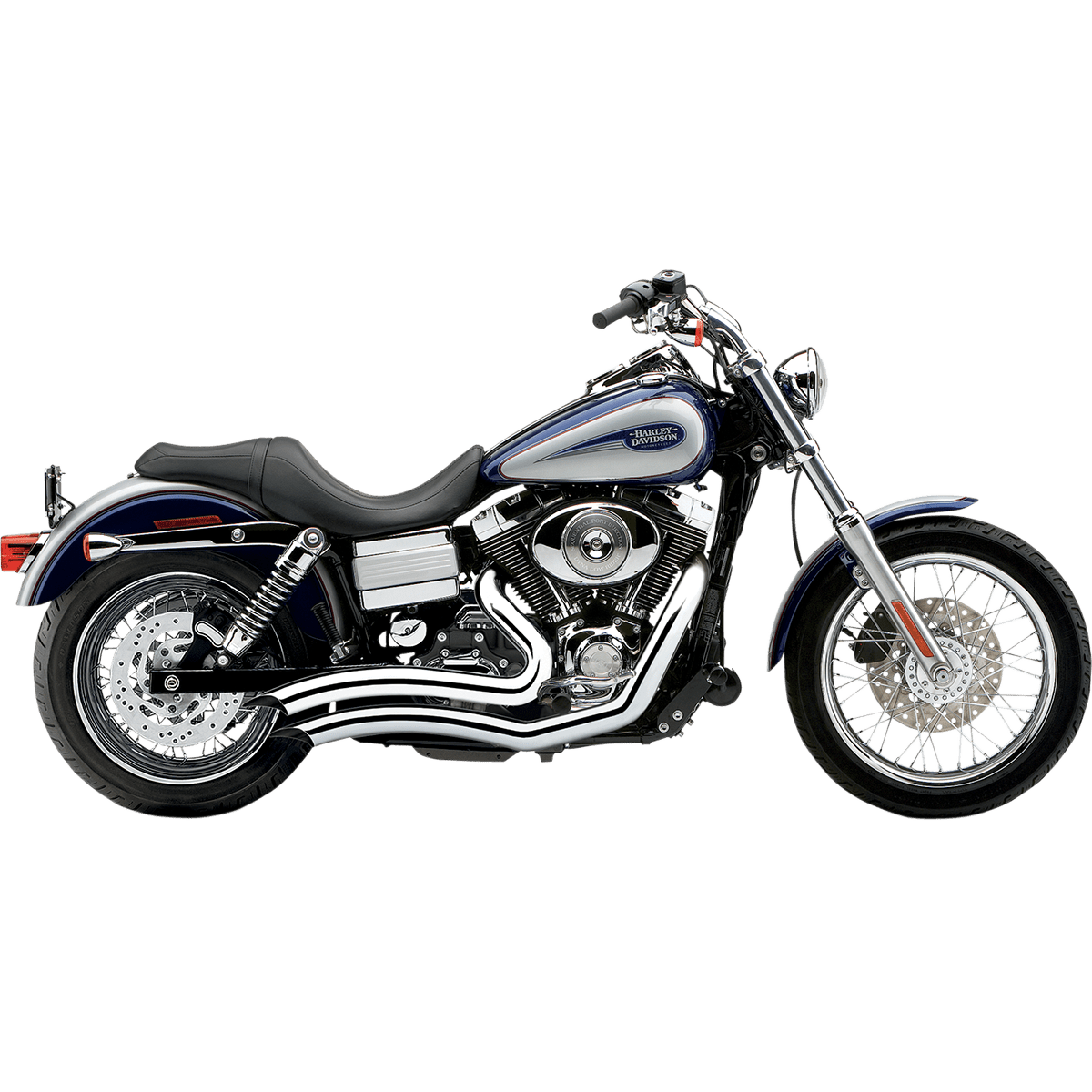 COBRA Speedster Swept Short Exhaust Chrome '12-'17 Dyna 6229