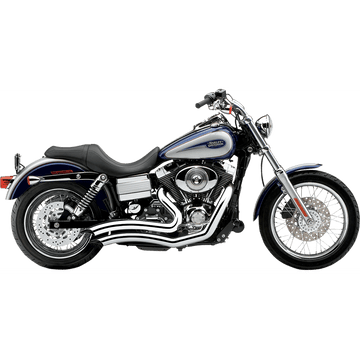 COBRA Speedster Swept Short Exhaust Chrome '12-'17 Dyna 6229