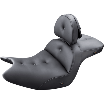 SADDLEMEN Seat Roadsofa™ With Backrest Pillow Top Black Heated H1807181BRHCT