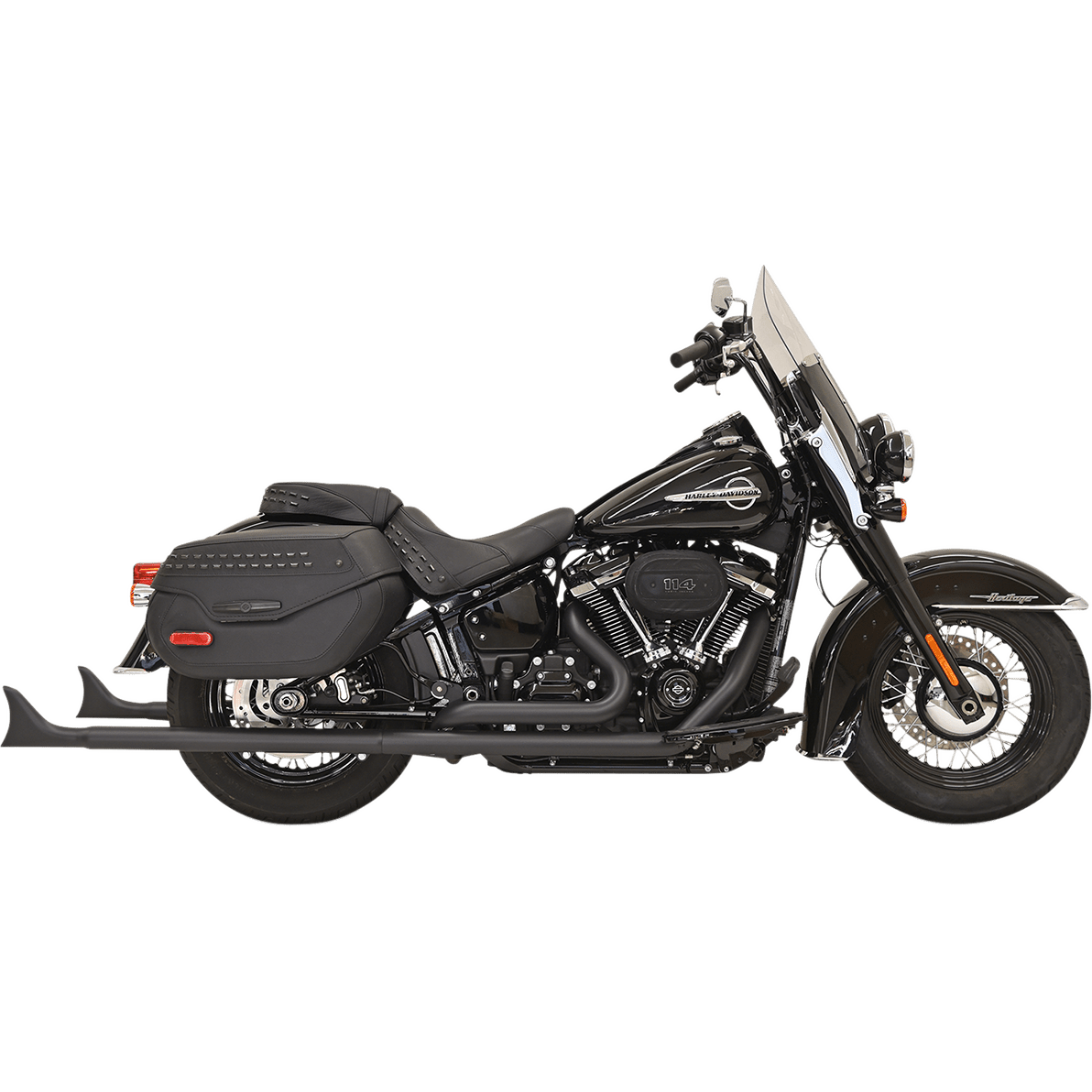 BASSANI XHAUST Fishtail Exhaust with Baffle 36" 1S96EB36