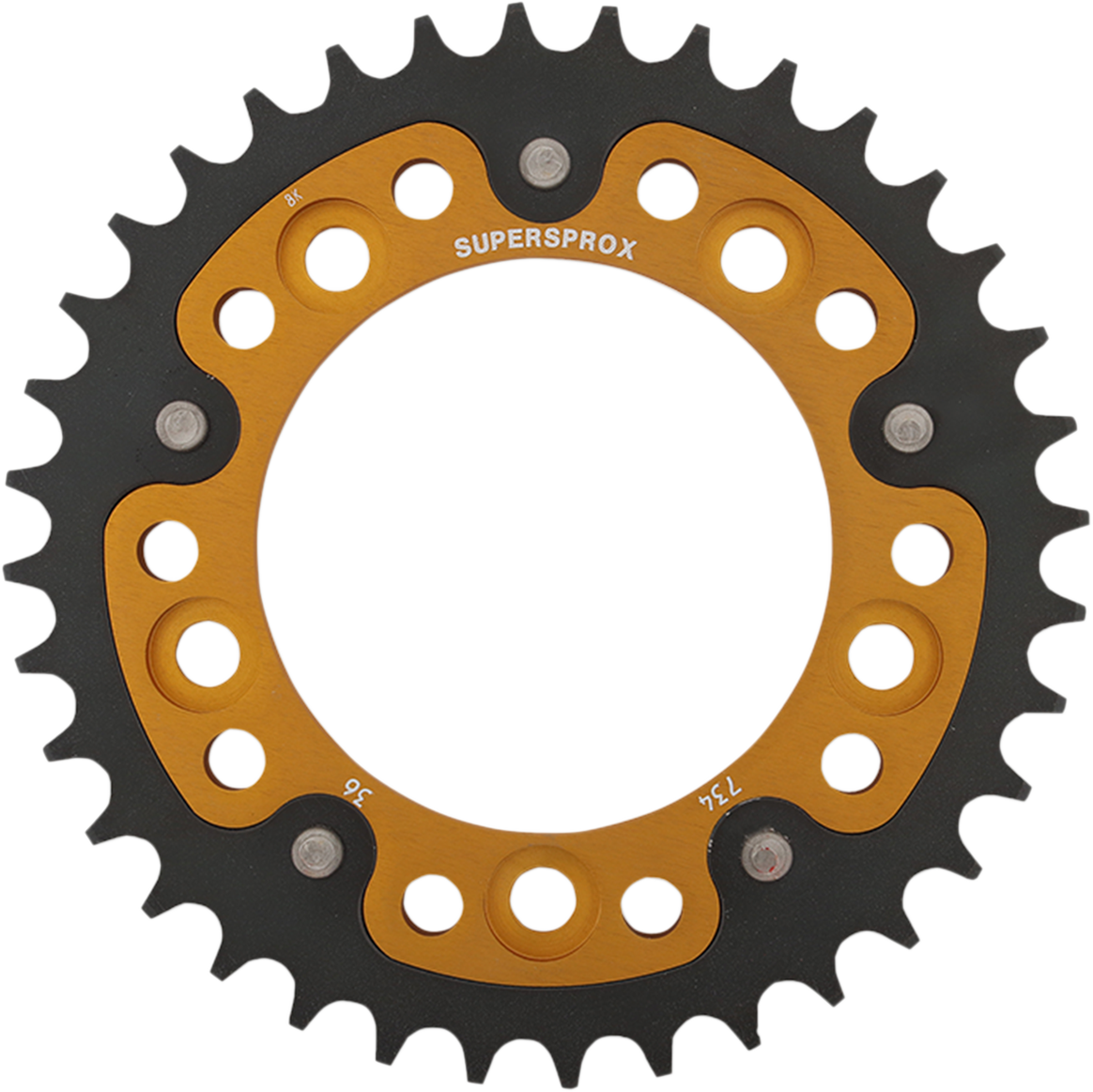 SUPERSPROX Stealth Rear Sprocket 36 Tooth Gold Ducati RST74436GLD