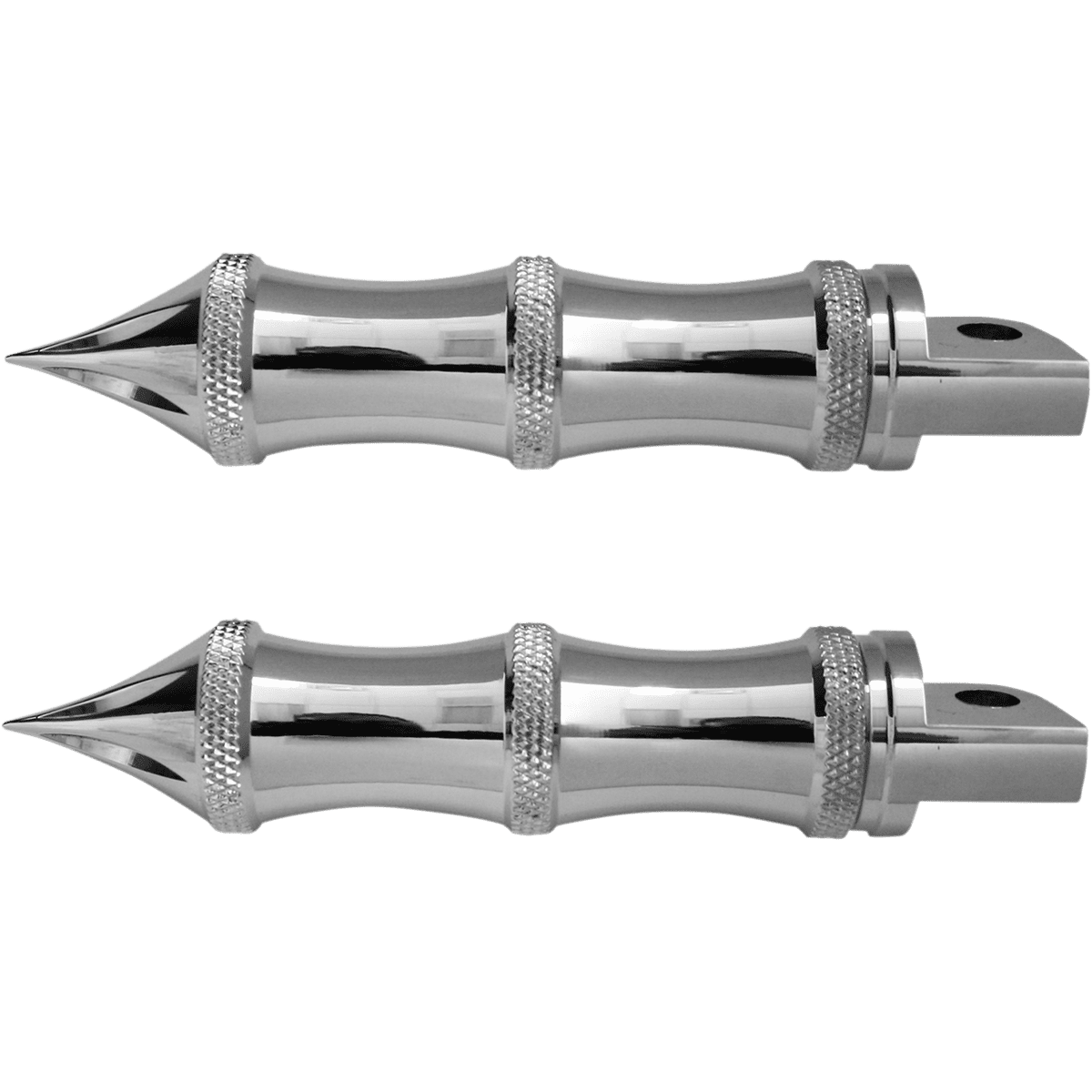 ACCUTRONIX Tribal Footpegs Male Mount Chrome RP111LC