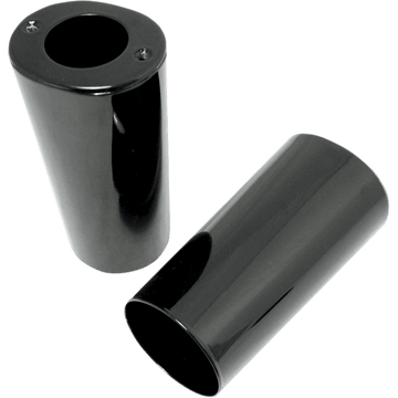 DRAG SPECIALTIES Fork Slider Covers Gloss Black Smooth Stock Length Replacement OEM Number 45964-86