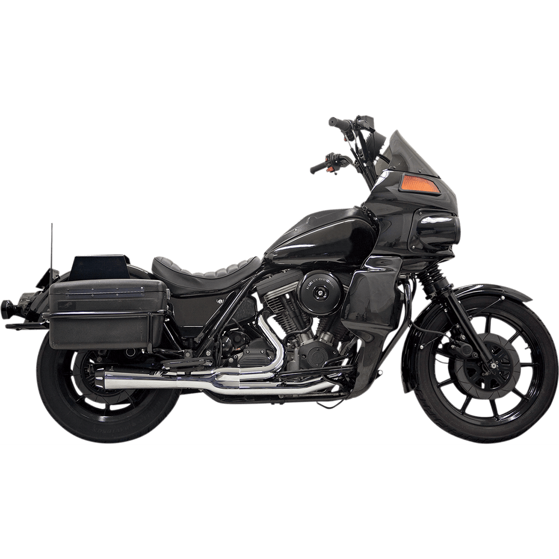 BASSANI XHAUST Road Rage 2:1 Exhaust Chrome FXR 1FXRF