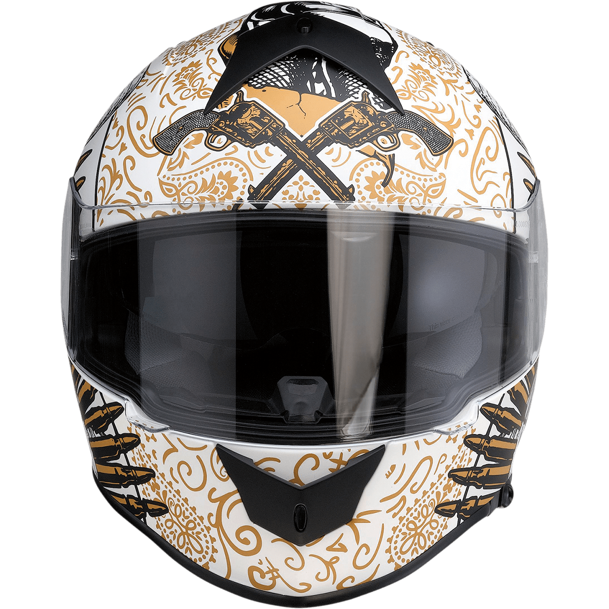 Z1R Warrant Helmet Sombrero White/Gold Small