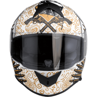 Z1R Warrant Helmet Sombrero White/Gold Small