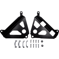 WORKS CONNECTION Radiator Brace Set Black Yamaha 18B181