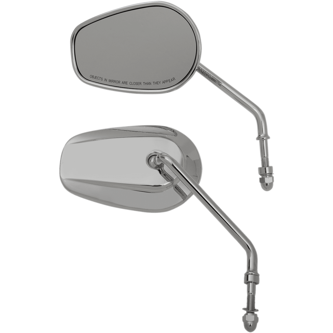 DRAG SPECIALTIES Replacement Mirrors Long Stem Chrome