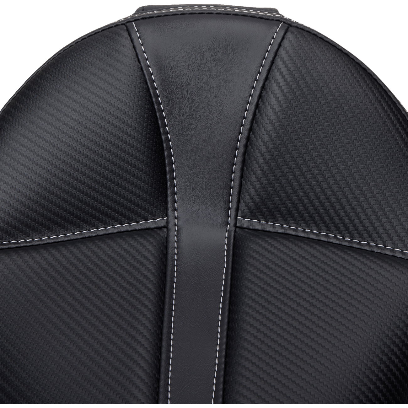 SADDLEMEN Dominator Solo Seat w/o Backrest Black w/ Gray Stitching XL '04-'20 807030042