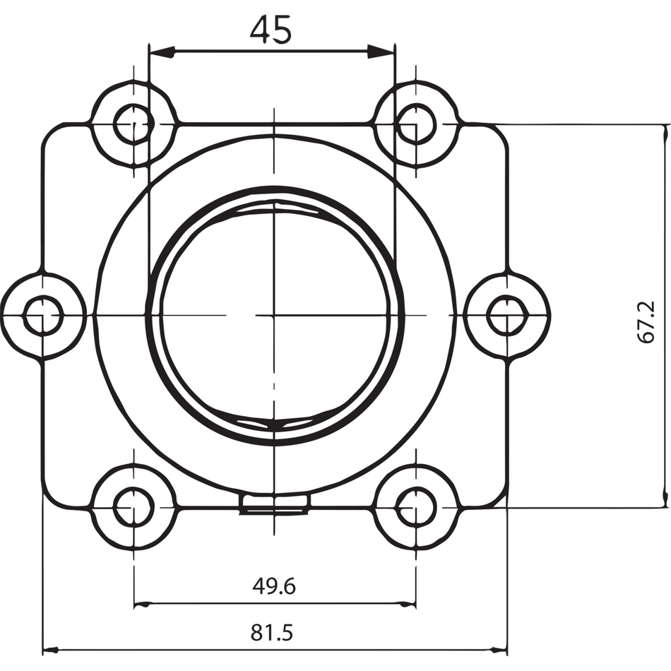 KIMPEX Carburetor Mounting Flange Arctic Cat