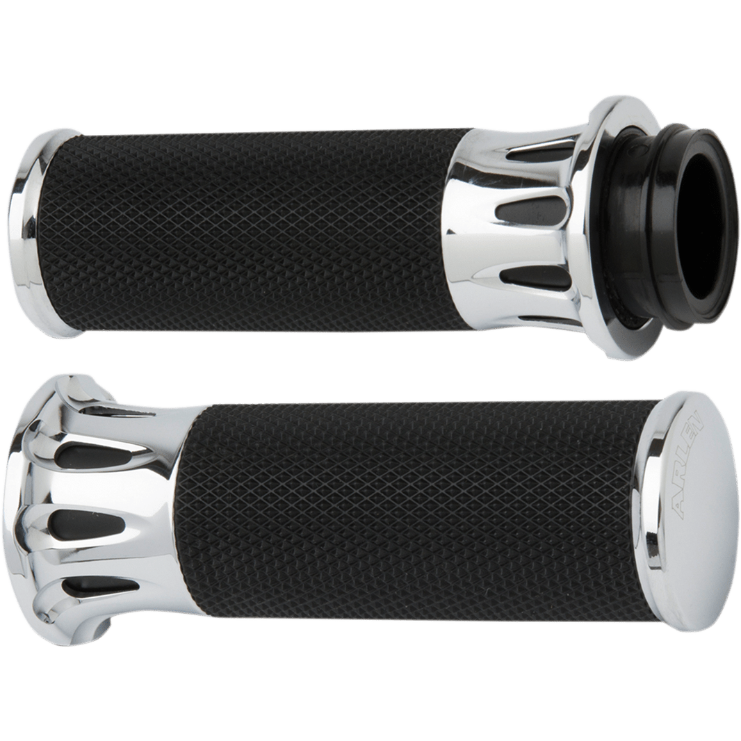 ARLEN NESS Grips Deep Cut TBW Chrome 07318