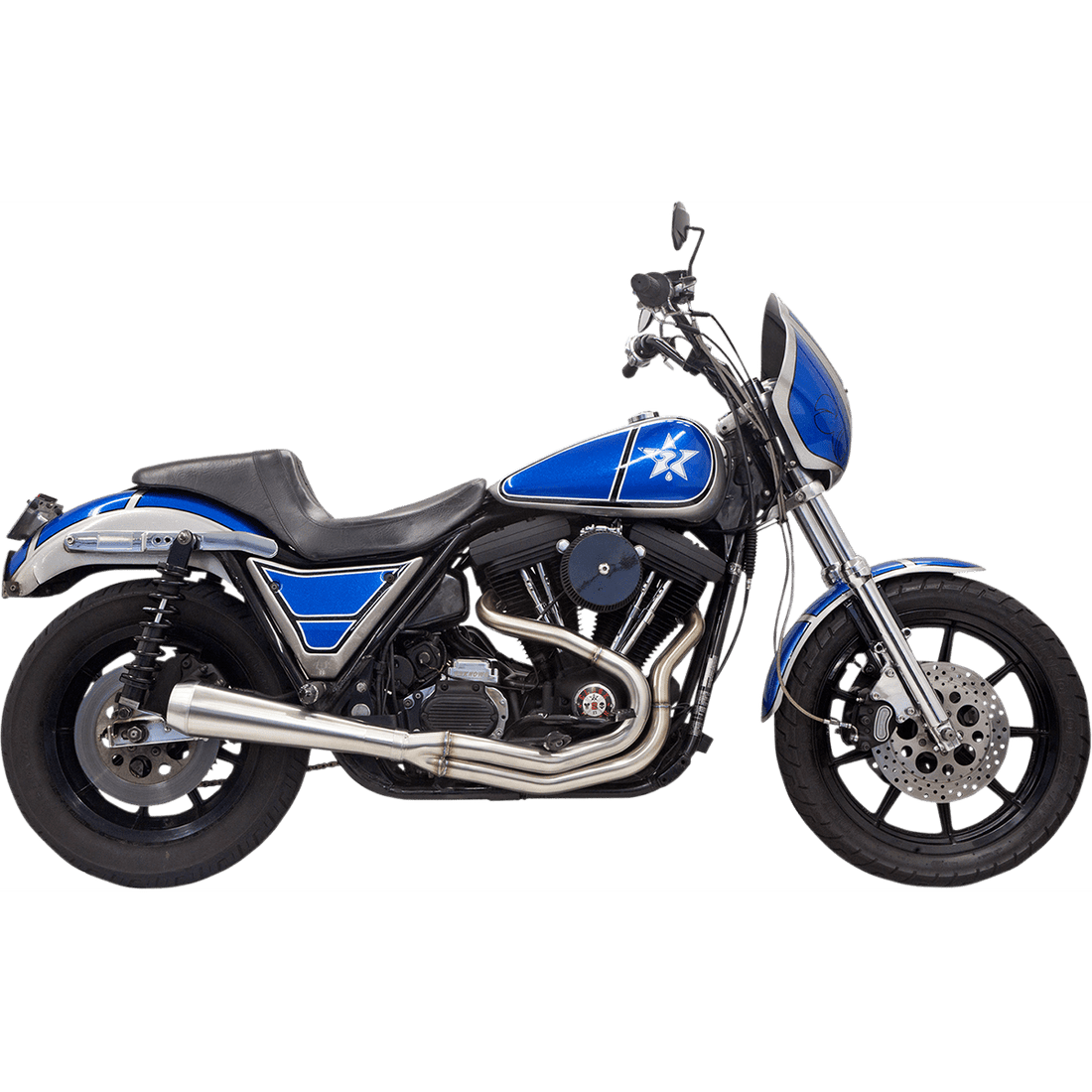 BASSANI XHAUST Road Rage 3 Exhaust Stainless Steel 1FXRSS