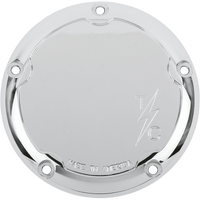 THRASHIN SUPPLY CO. M8 Derby Cover Dished Chrome TSC30163