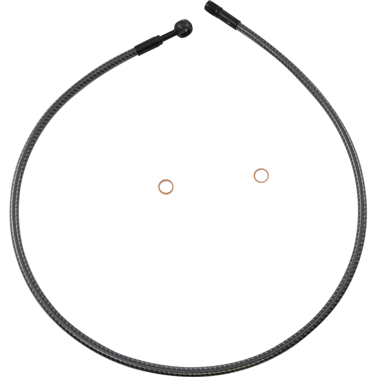 MAGNUM SHIELDING Brake Line Front 10 mm 180° 36" KARBONFIBR AS77636