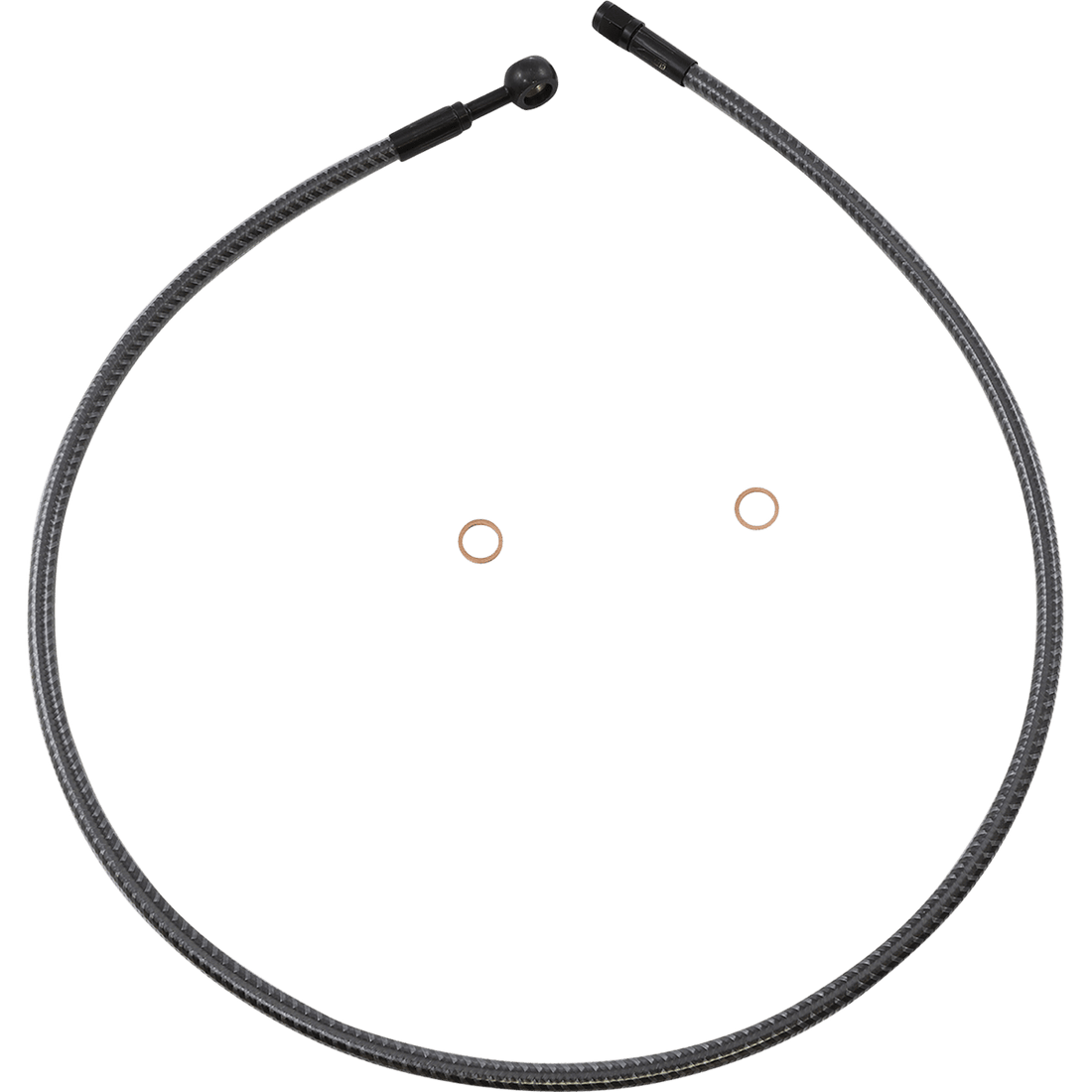 MAGNUM SHIELDING Brake Line Front 10 mm 180° 36" KARBONFIBR AS77636