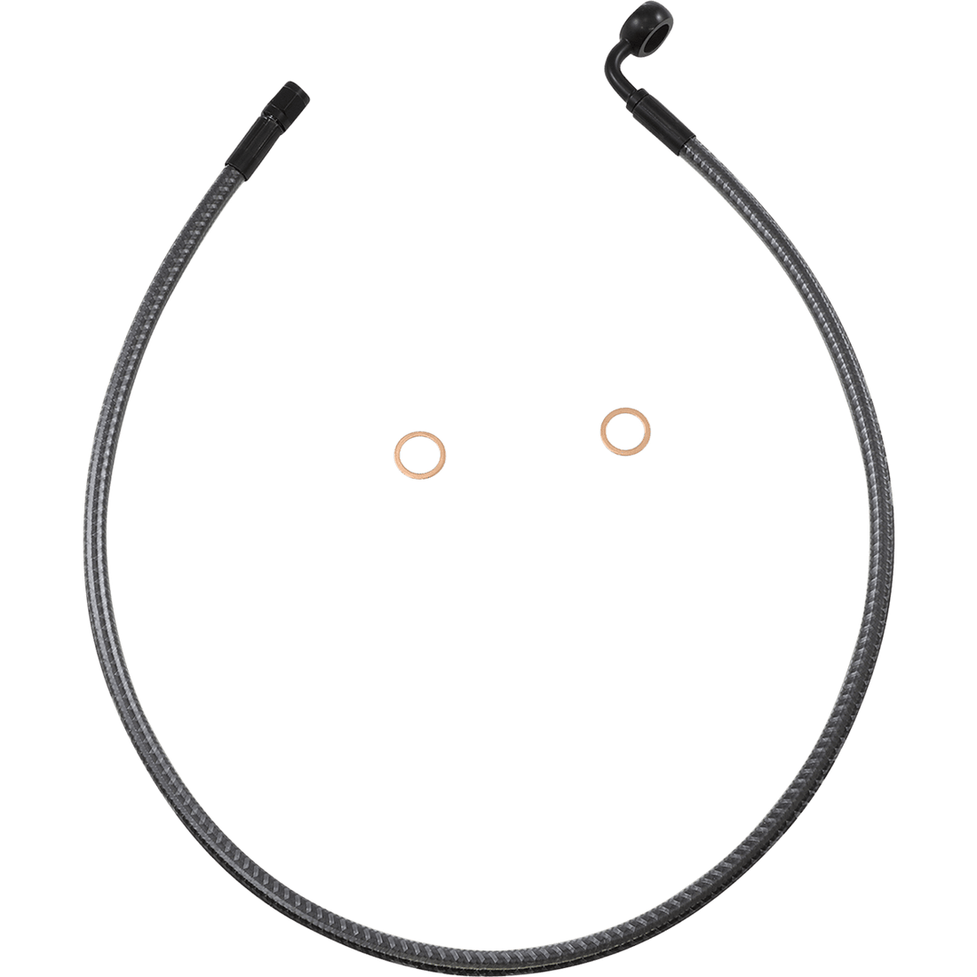 MAGNUM SHIELDING Brake Line Front 12 mm 90° 30" KARBONFIBR AS778030