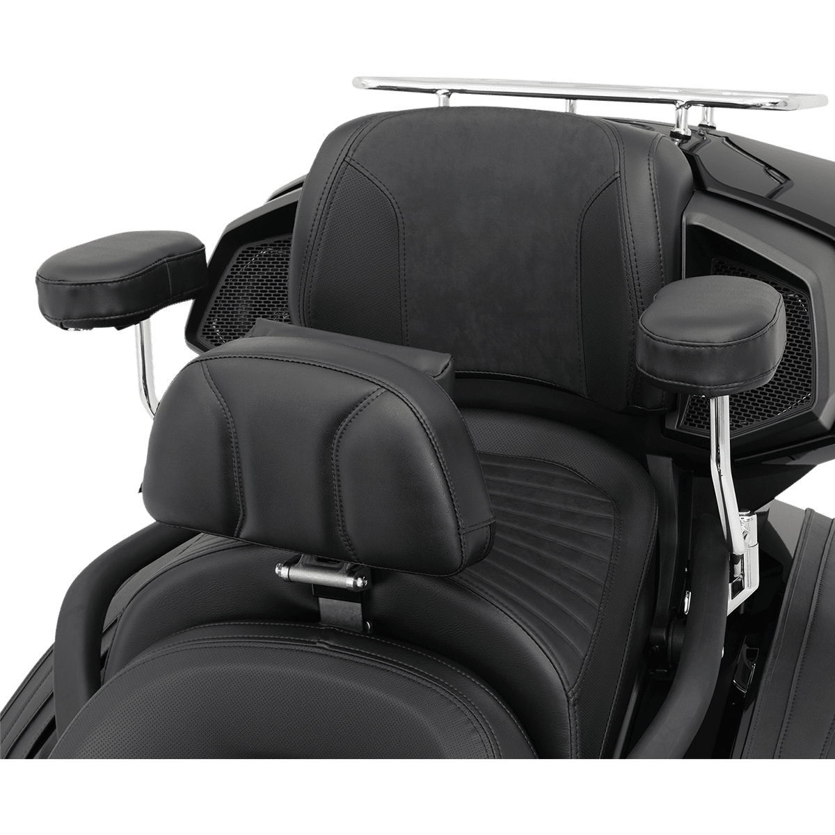 SHOW CHROME Deluxe Armrest Passenger Black Can-Am F3